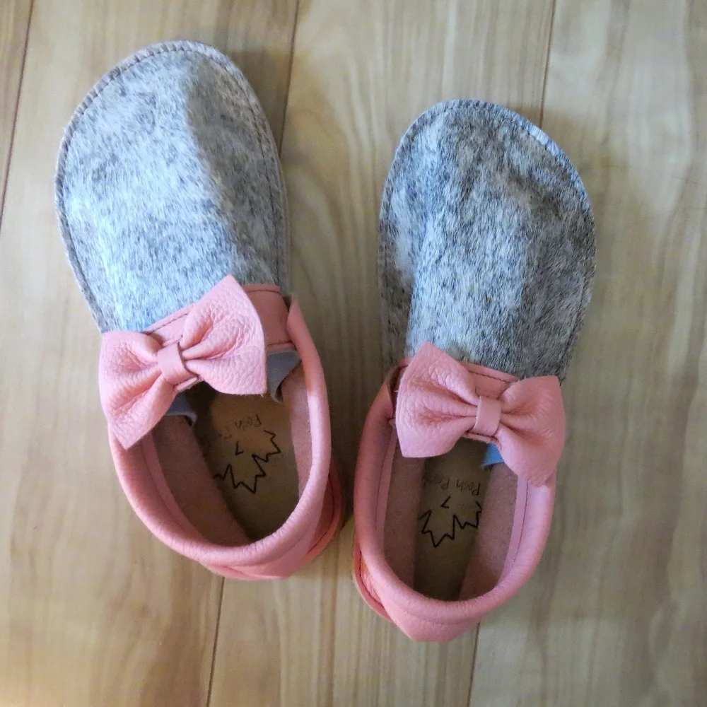 Posh Panda X Herr wild rags rugged sole cowhide moccasins - Picture 4 of 6